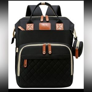 BULK SALE-6 Black Diaper Backpacks (selling at wholesale cost)